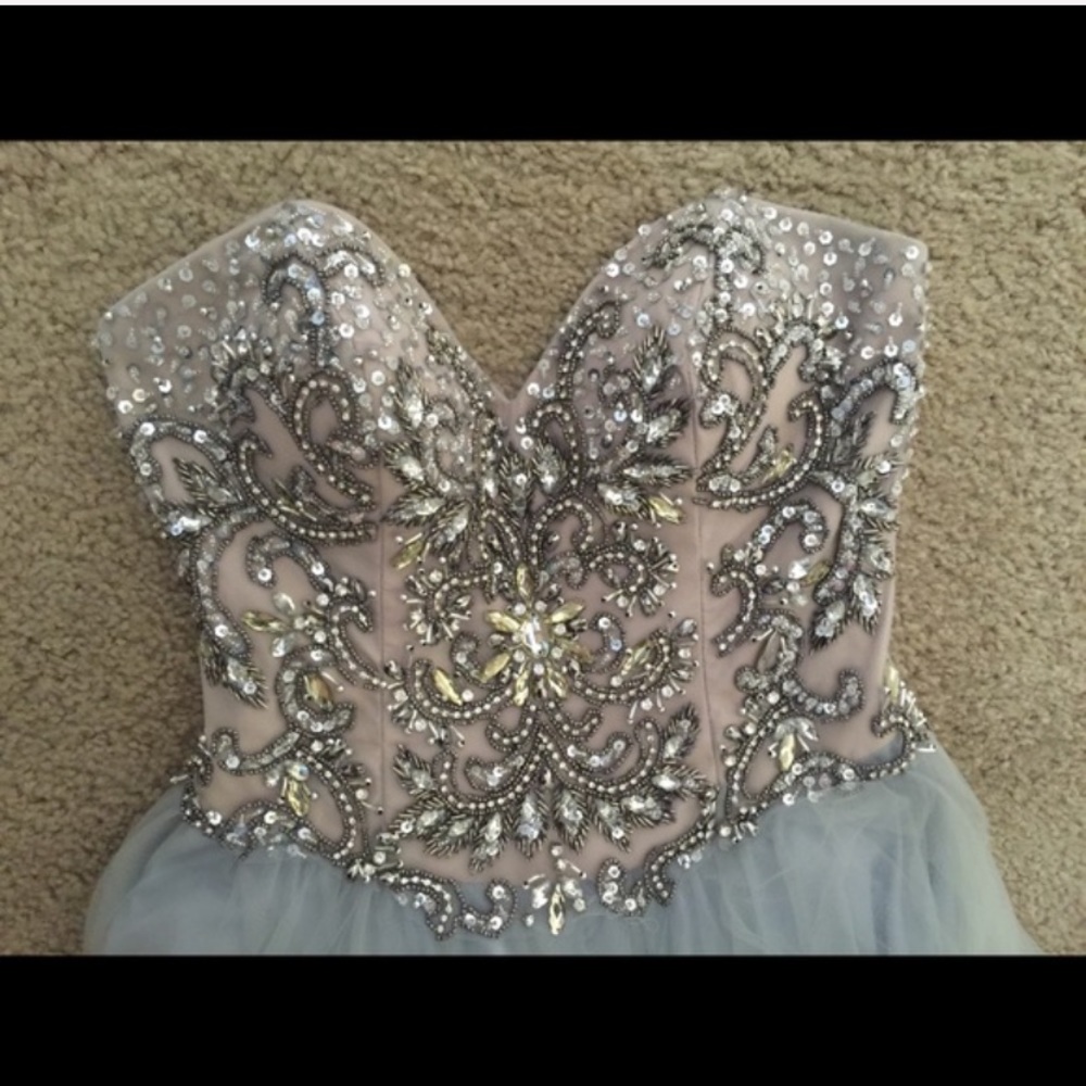 Embellished prom dress